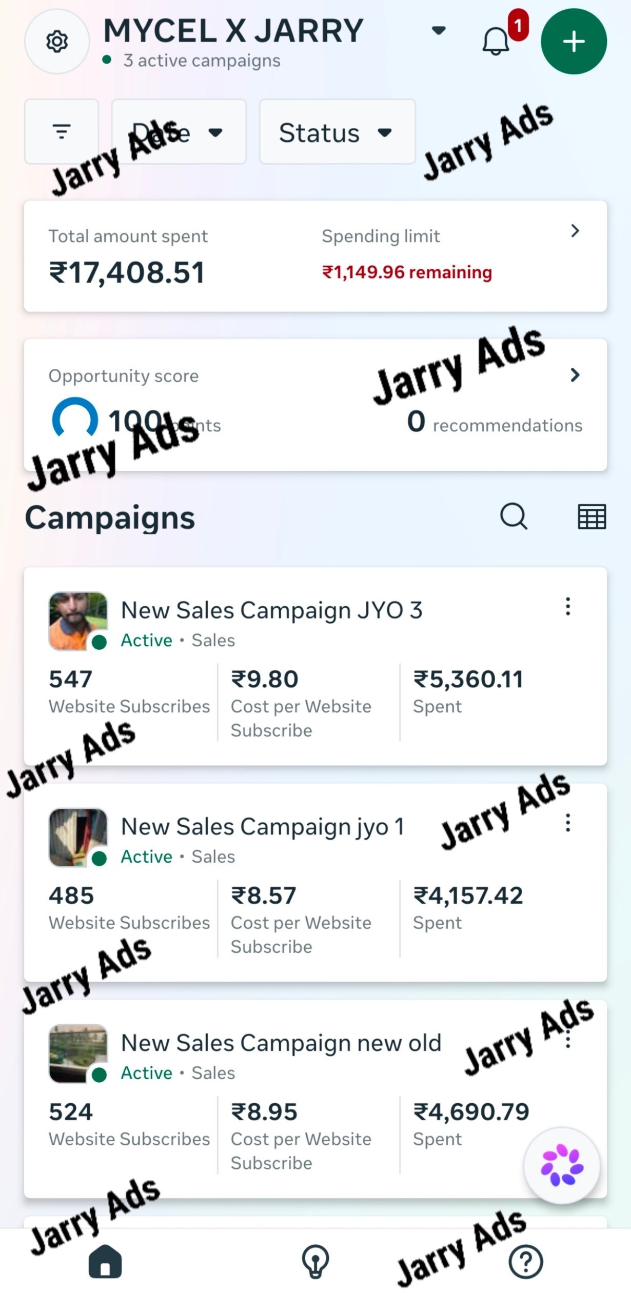 Colour Trading & Fantasy Ads Result